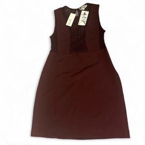 Molly Bracken dark red Lace Dress